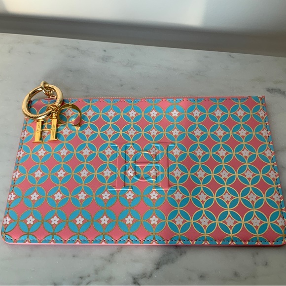 Carolina Herrera pouch/ make up bag with logo charm - Picture 3 of 5